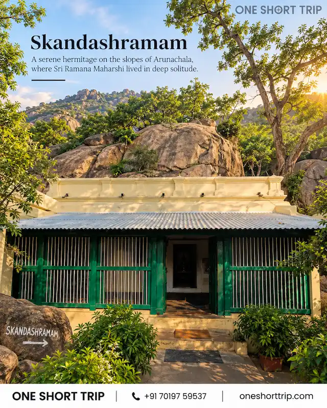 Skandashramam on Arunachala Hill in Tiruvannamalai