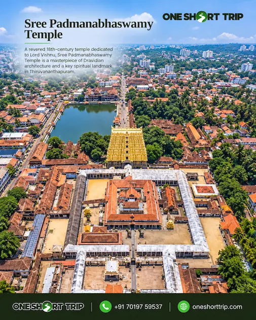 Sree Padmanabhaswamy Temple in Thiruvananthapuram on a tour from Bangalore