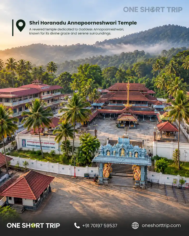 Sri Annapoorneshwari Temple Horanadu on temple tour from Bangalore