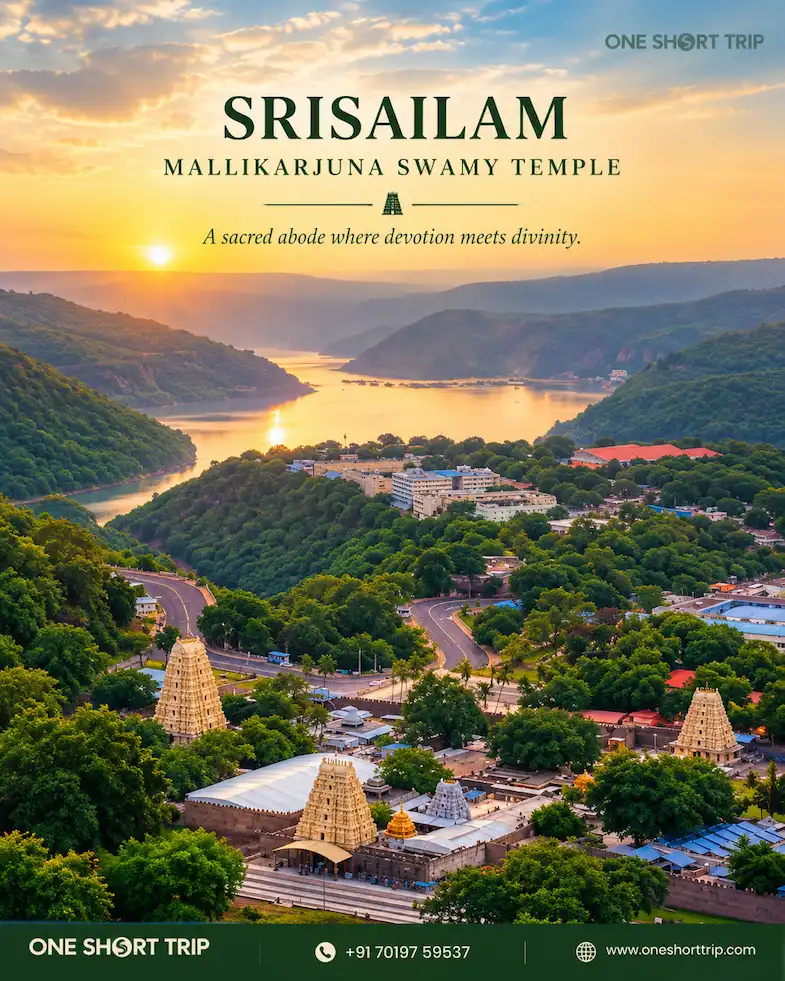 Sri Mallikarjuna Swamy Temple in Srisailam on a tour from Bangalore