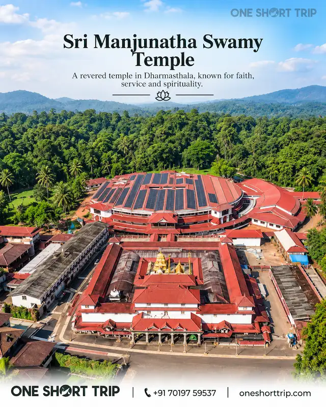 Sri Manjunatha Swamy Temple Dharmasthala on temple tour from Bangalore