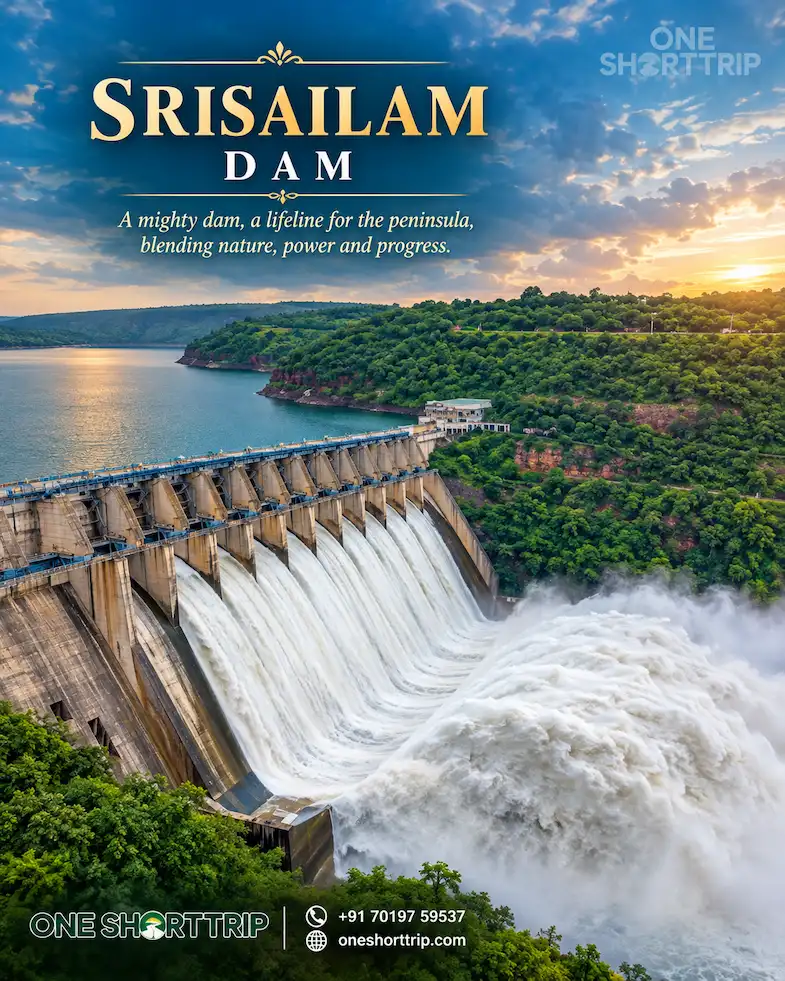 Srisailam Dam across the Krishna River