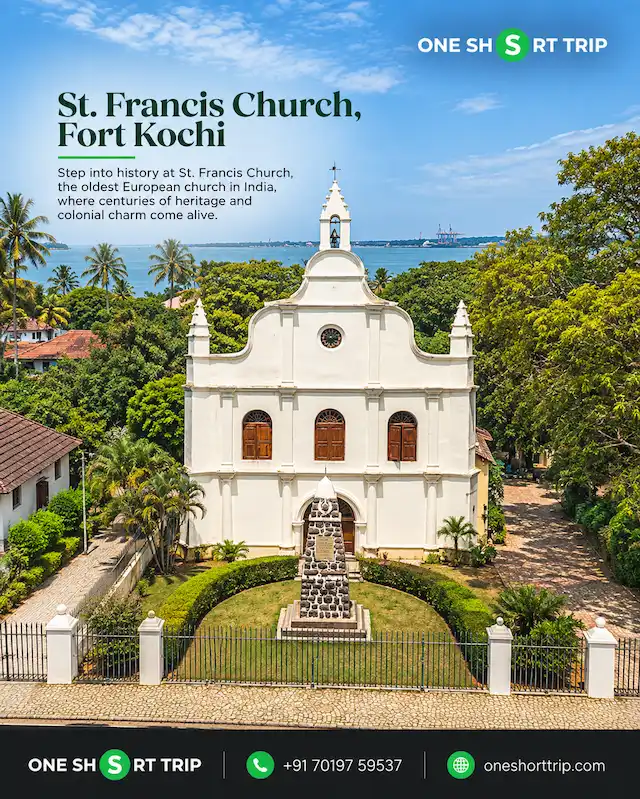 St. Francis Church in Fort Kochi on tour from Bangalore