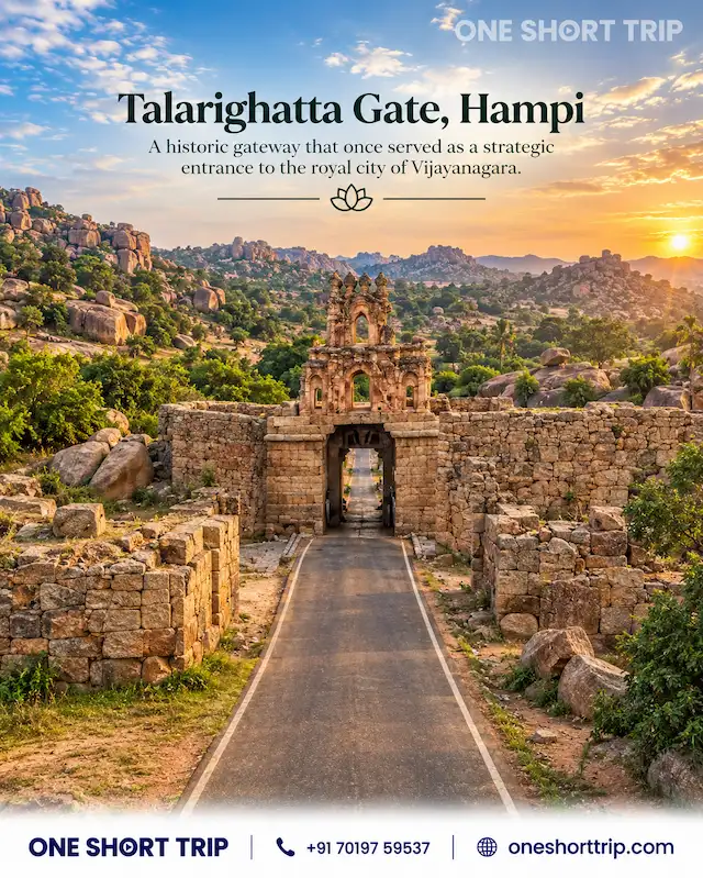 Talarighatta Gateway in the Hampi heritage area