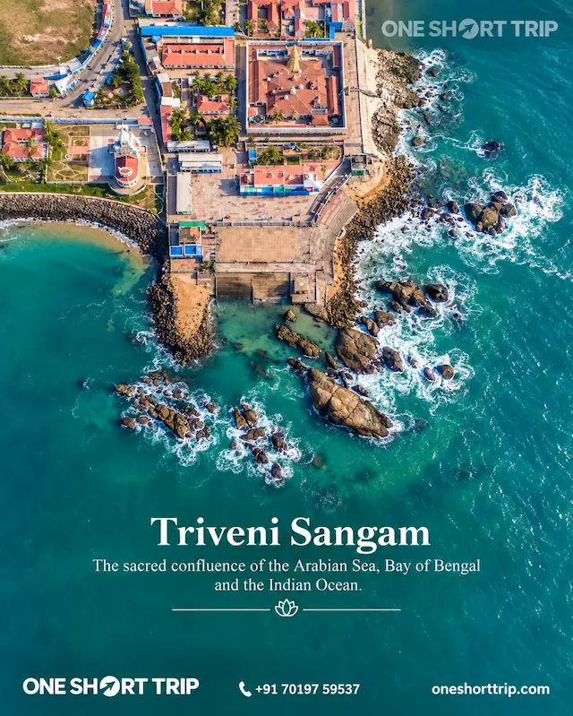 Triveni Sangam at Kanyakumari