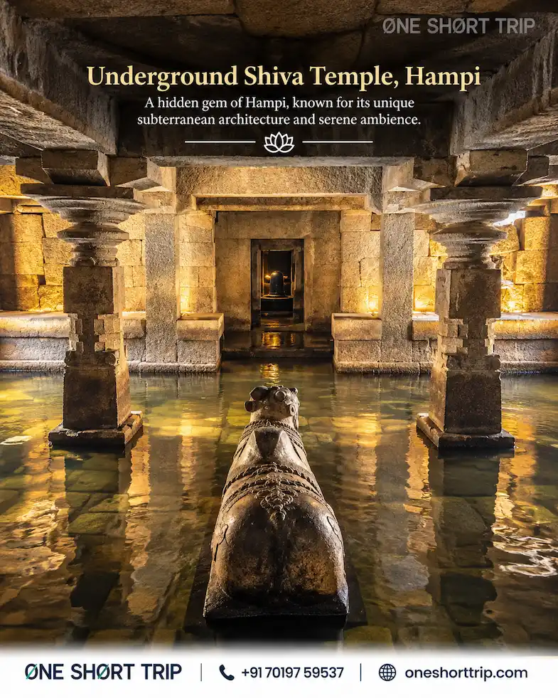 Underground Shiva Temple in Hampi