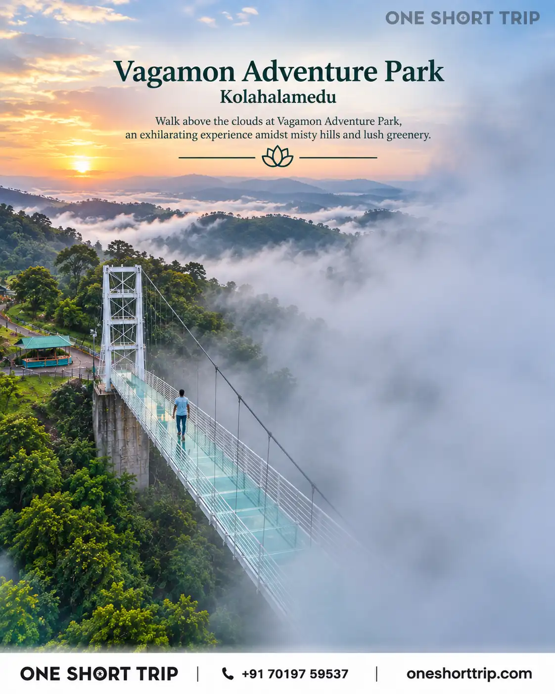 Vagamon Adventure Park at Kolahalamedu on Vagamon tour from Bangalore