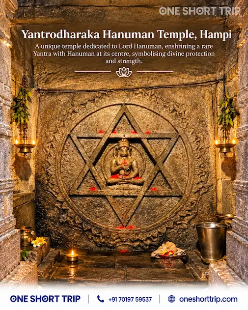 Yantrodharaka Hanuman Temple in Hampi