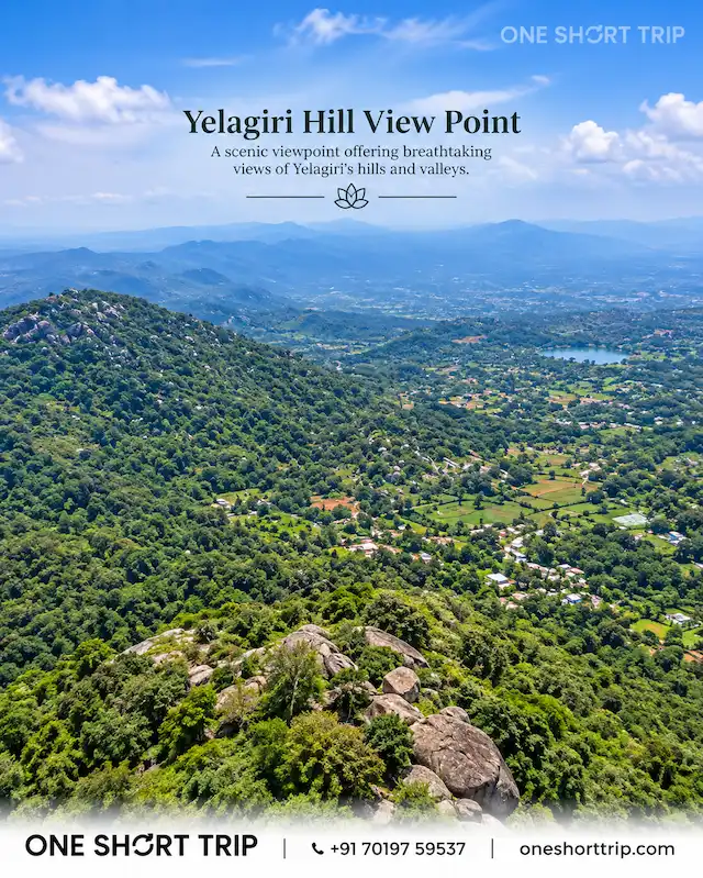Yelagiri Hill Viewpoint with scenic views on a trip from Bangalore