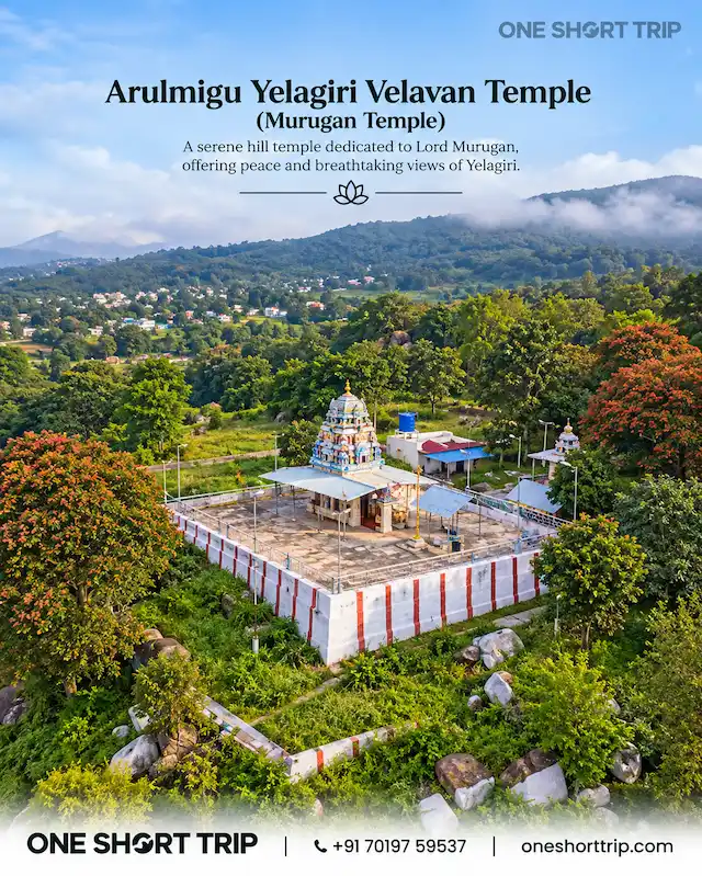 Velavan Temple in Yelagiri on a tour from Bangalore