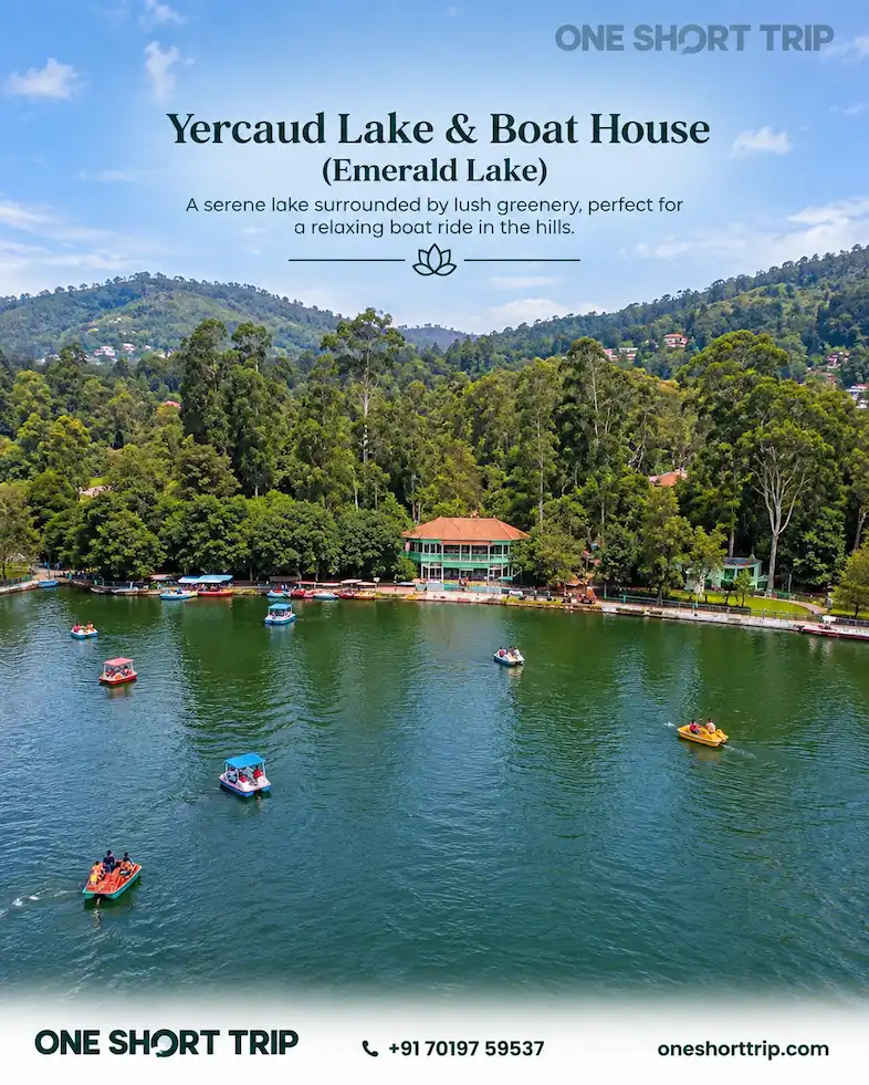 Yercaud Lake or Emerald Lake in Yercaud
